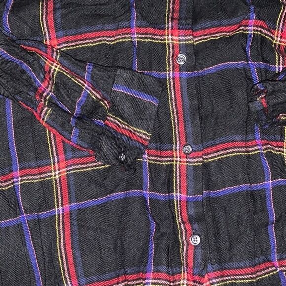 4 for $50 🎃 Old Navy Very Soft Button Down Lightweight Plaid Women Size S - Picture 3 of 3